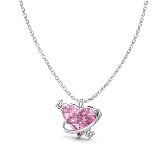 Nova pink heart pendant