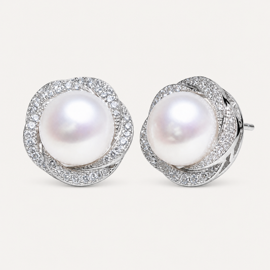 Fleur Pearl Studs