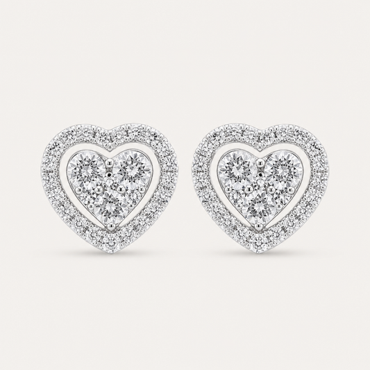 Aimee Heart Studs