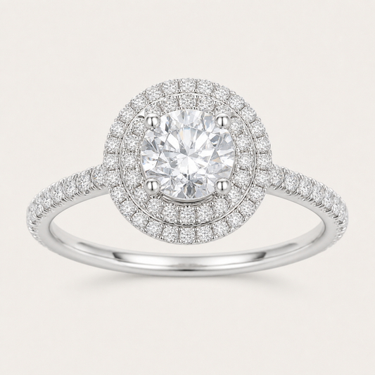 Aureole Pave Ring