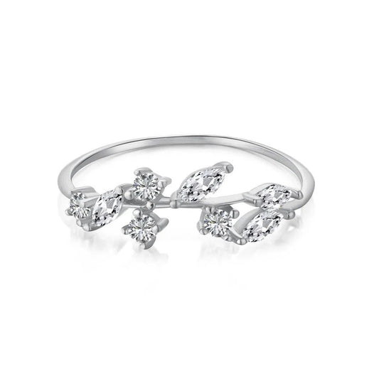Dainty leaf ring-OrifineJewels