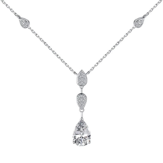 Elysara white drop pendant-OrifineJewels