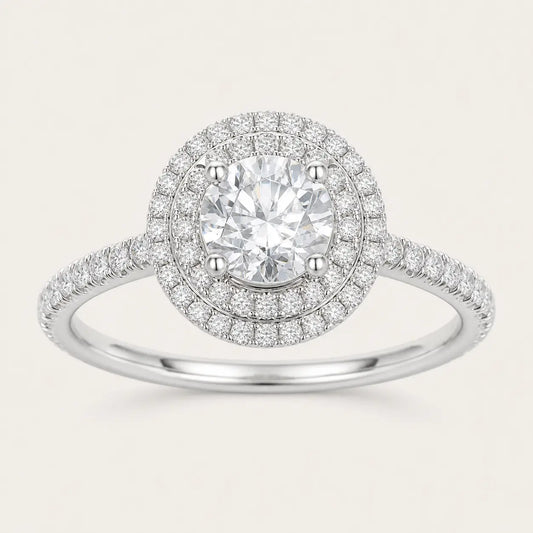 Aureole Pave Ring