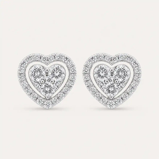 Aimee Heart Studs