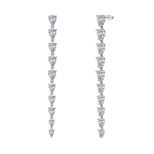 Veridian long clip earring-OrifineJewels