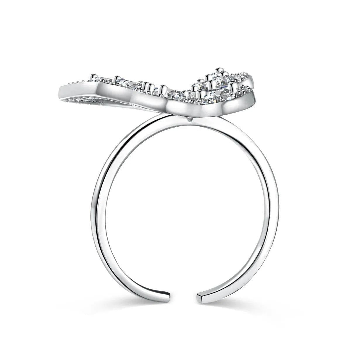 Aerina butterfly adjustable ring-OrifineJewels