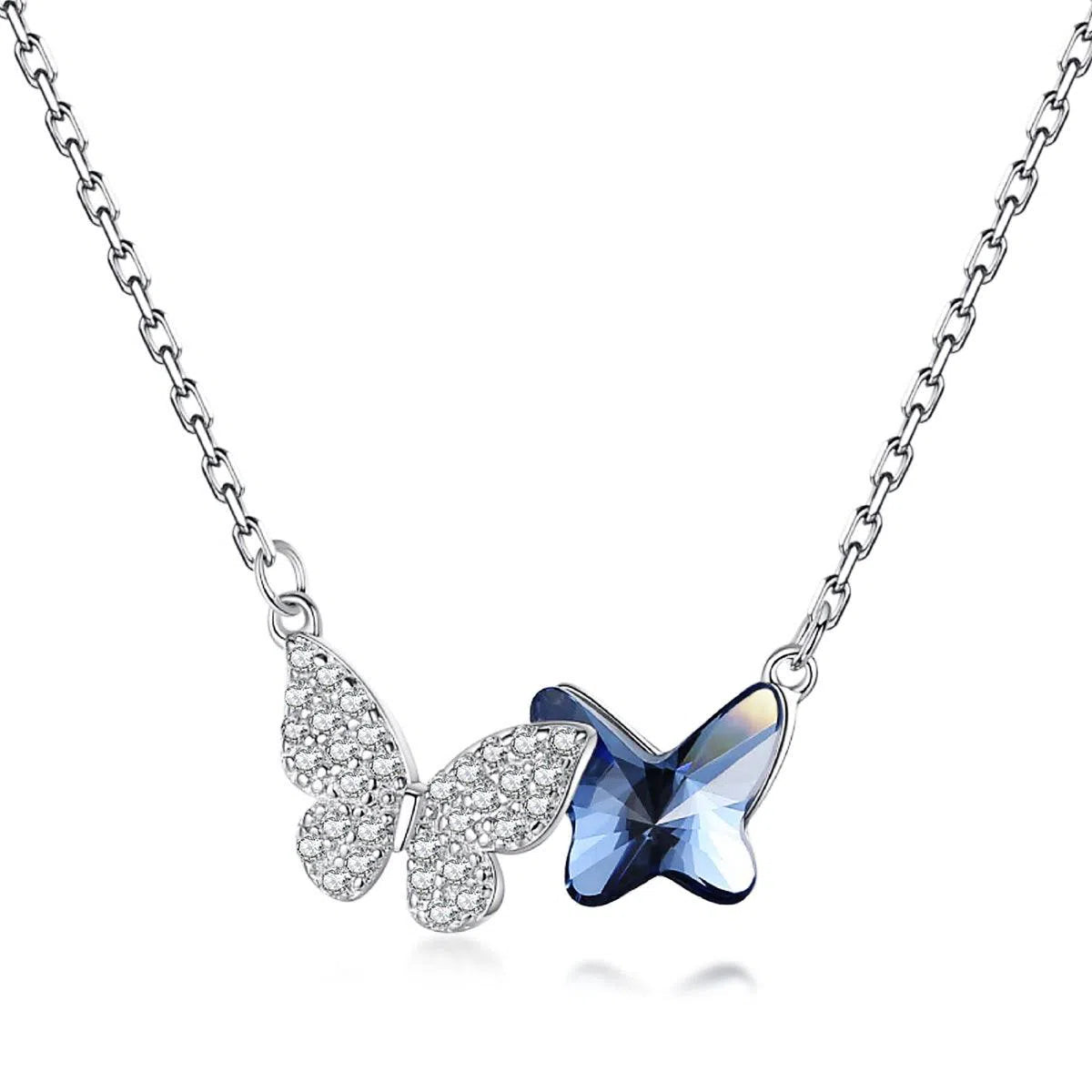 Aria butterfly blue pendant-OrifineJewels