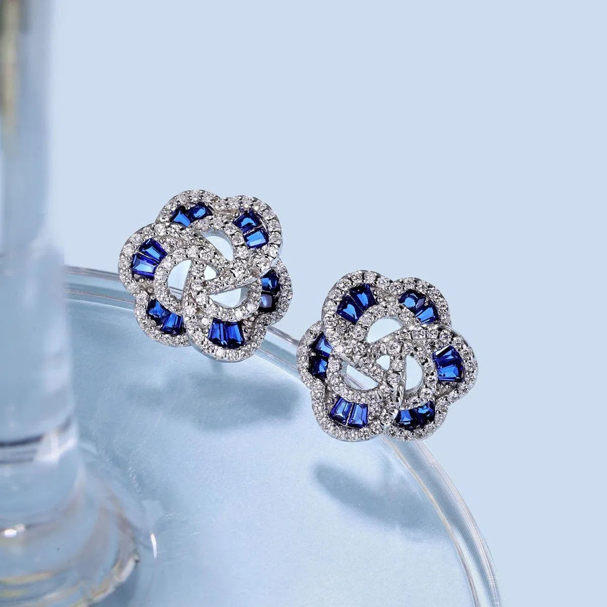 Aurora blue studs-OrifineJewels