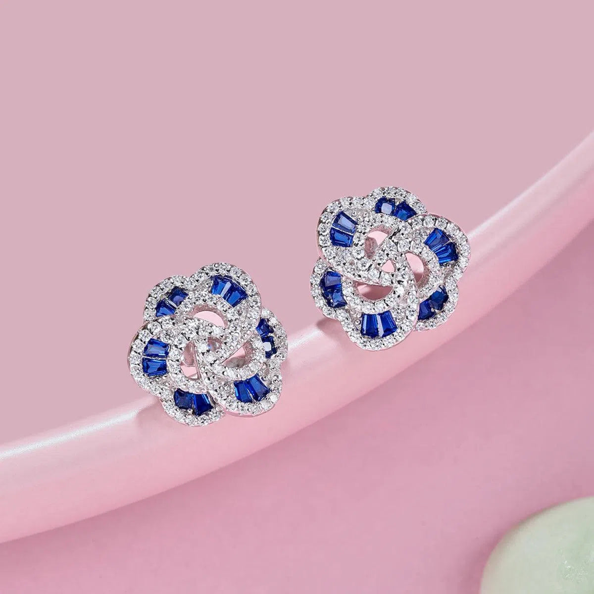 Aurora blue studs-OrifineJewels