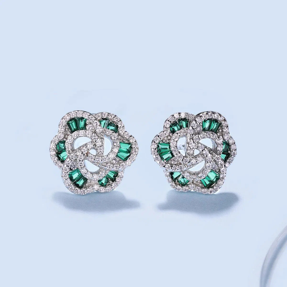 Aurora green studs-OrifineJewels