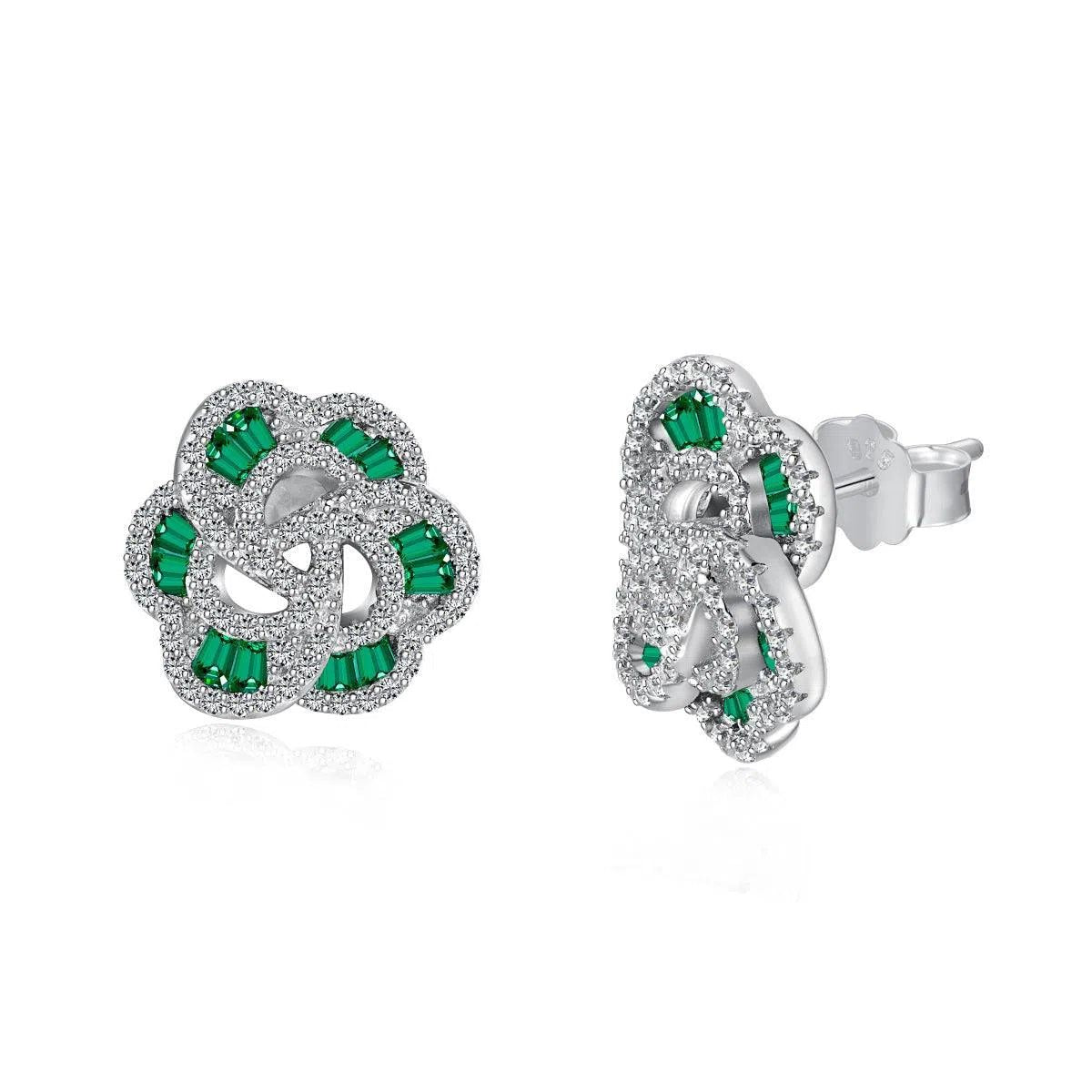 Aurora green studs-OrifineJewels