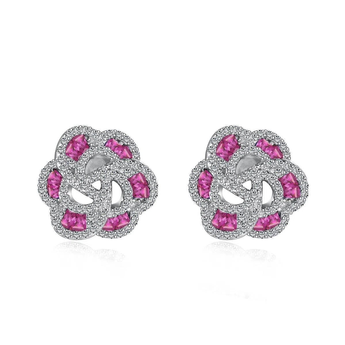 Aurora pink studs-OrifineJewels