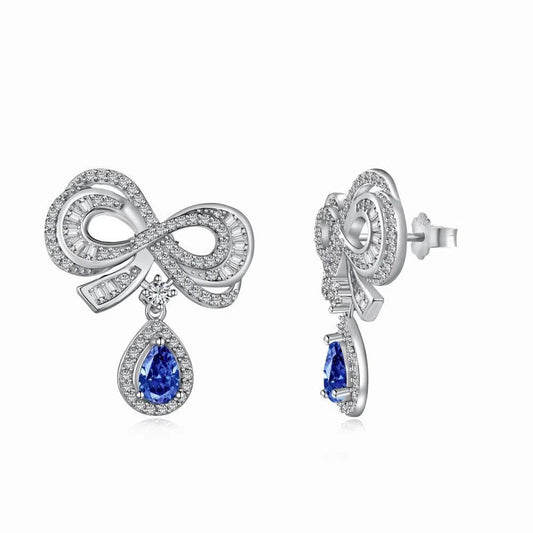 Coralia blue clip earring-OrifineJewels