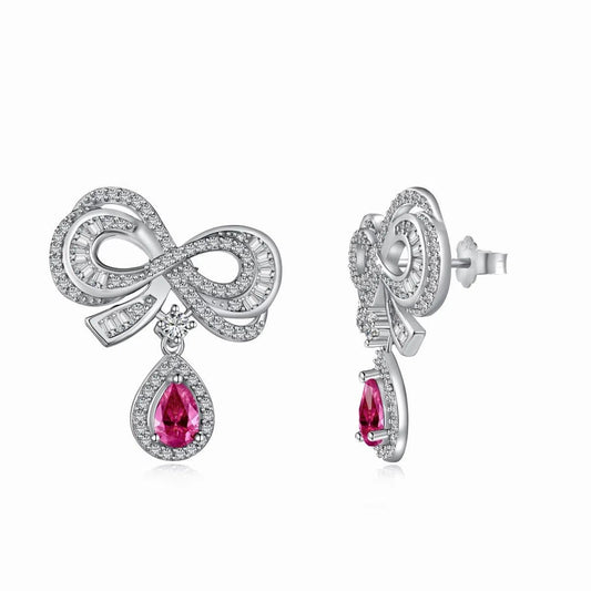 Coralia red clip earring-OrifineJewels