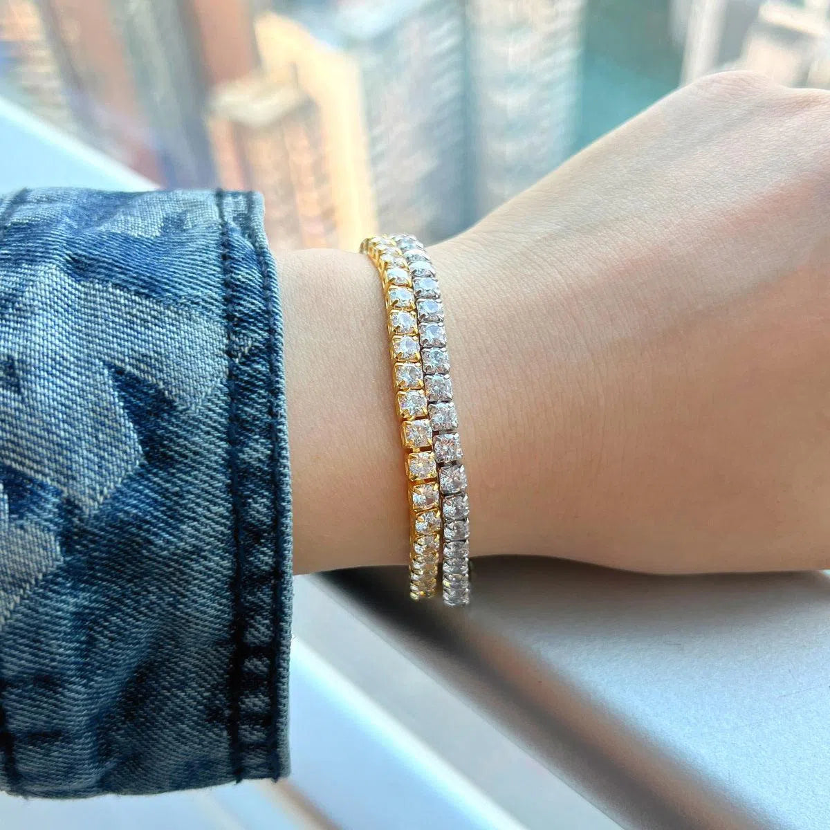 Crystal adjustable bracelet-OrifineJewels