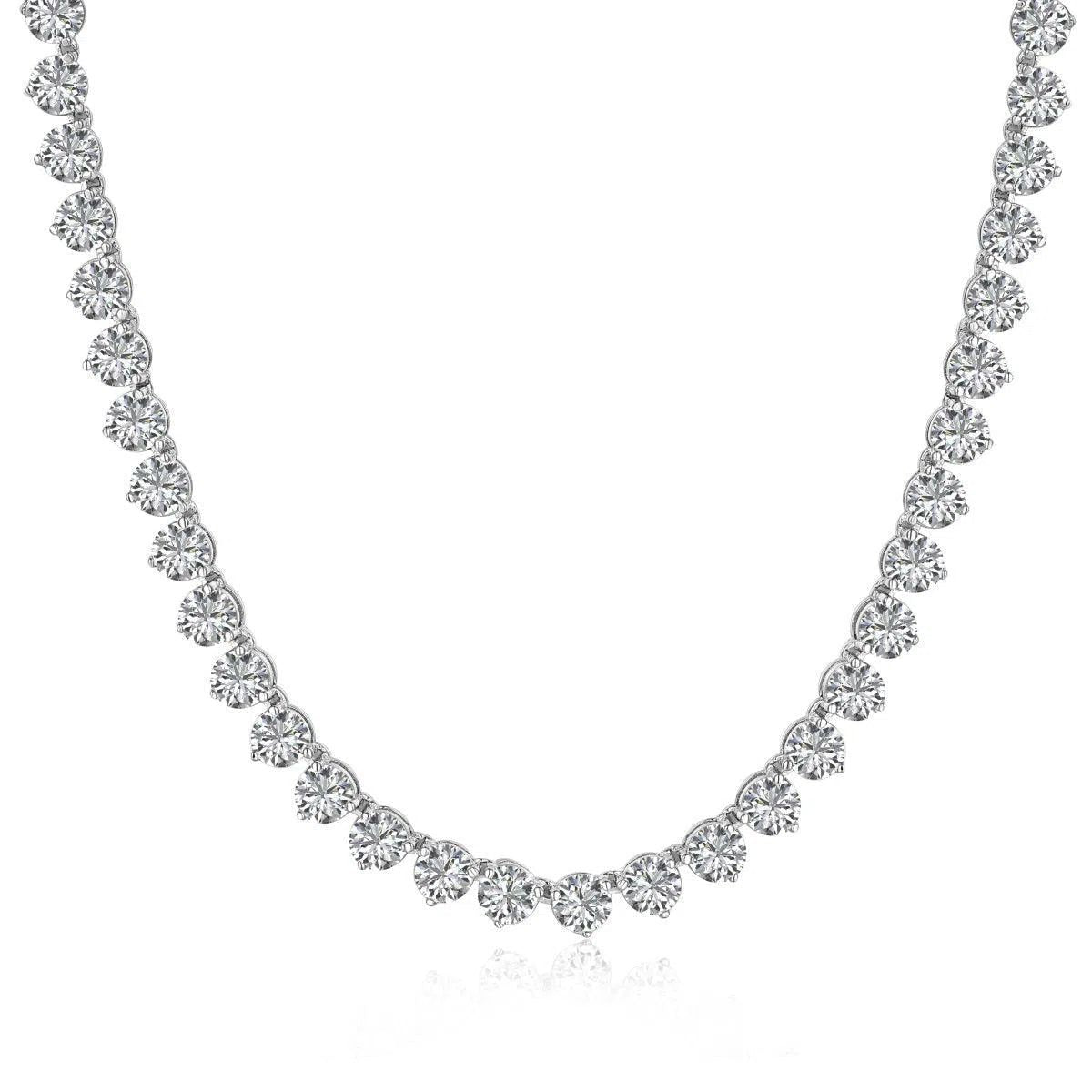 Crystal aria tennis necklace-OrifineJewels