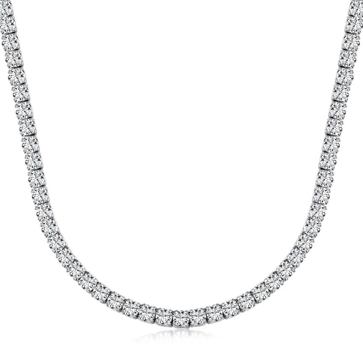 Crystal tennis necklace-OrifineJewels