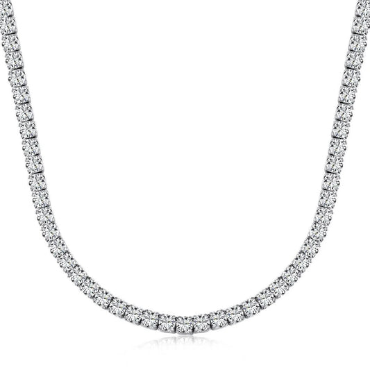 Crystal tennis necklace-OrifineJewels