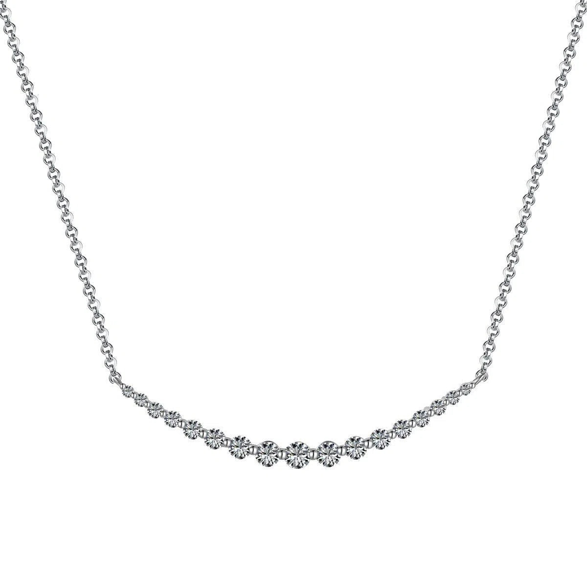 Cyra silver necklace-OrifineJewels