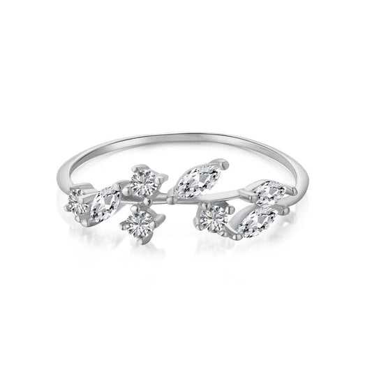 Dainty leaf ring-OrifineJewels