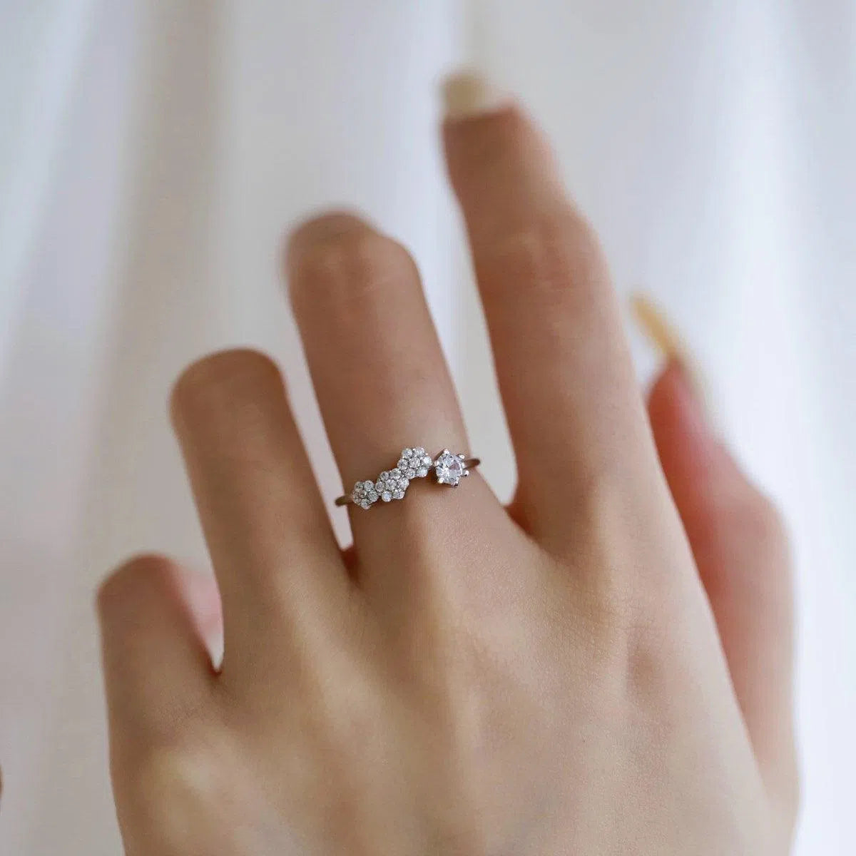 Dainty motif ring-OrifineJewels