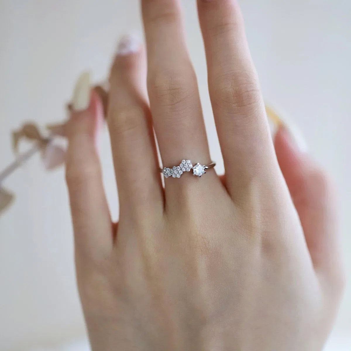 Dainty motif ring-OrifineJewels