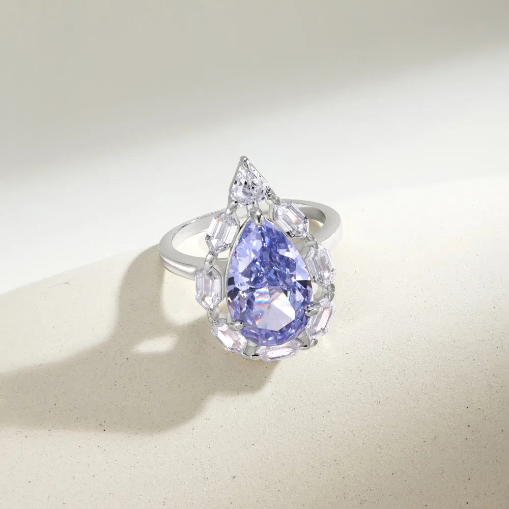 Elion blue crystal ring-OrifineJewels