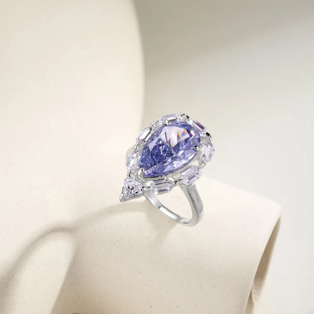 Elion blue crystal ring-OrifineJewels