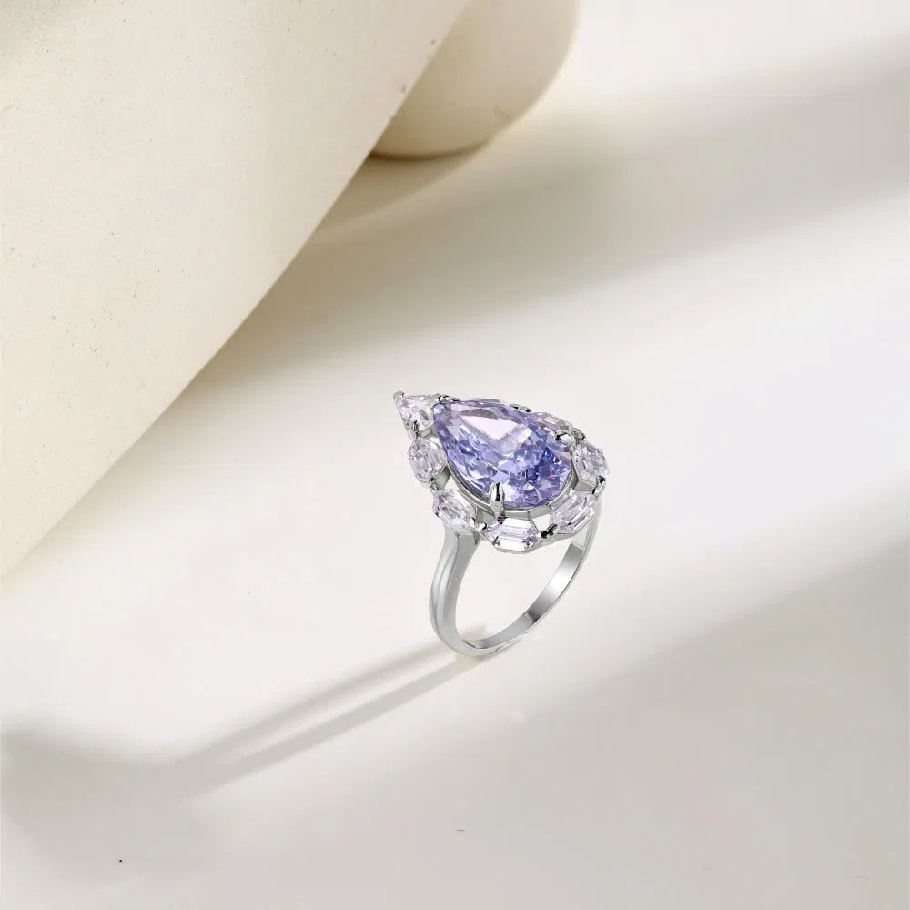 Elion blue crystal ring-OrifineJewels