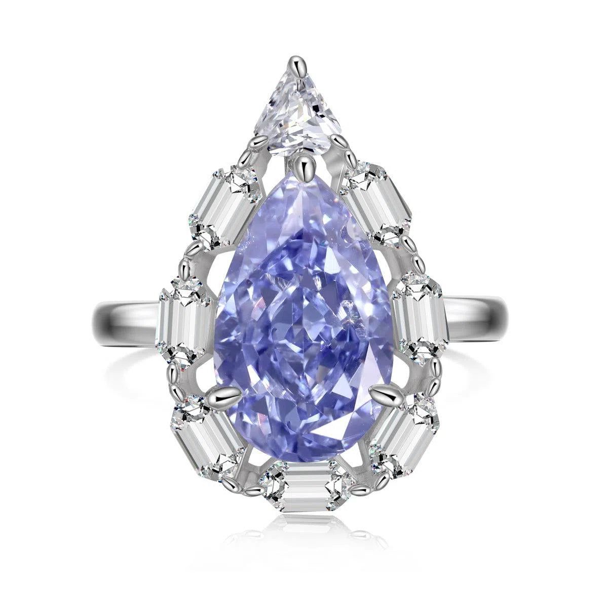 Elion blue crystal ring-OrifineJewels