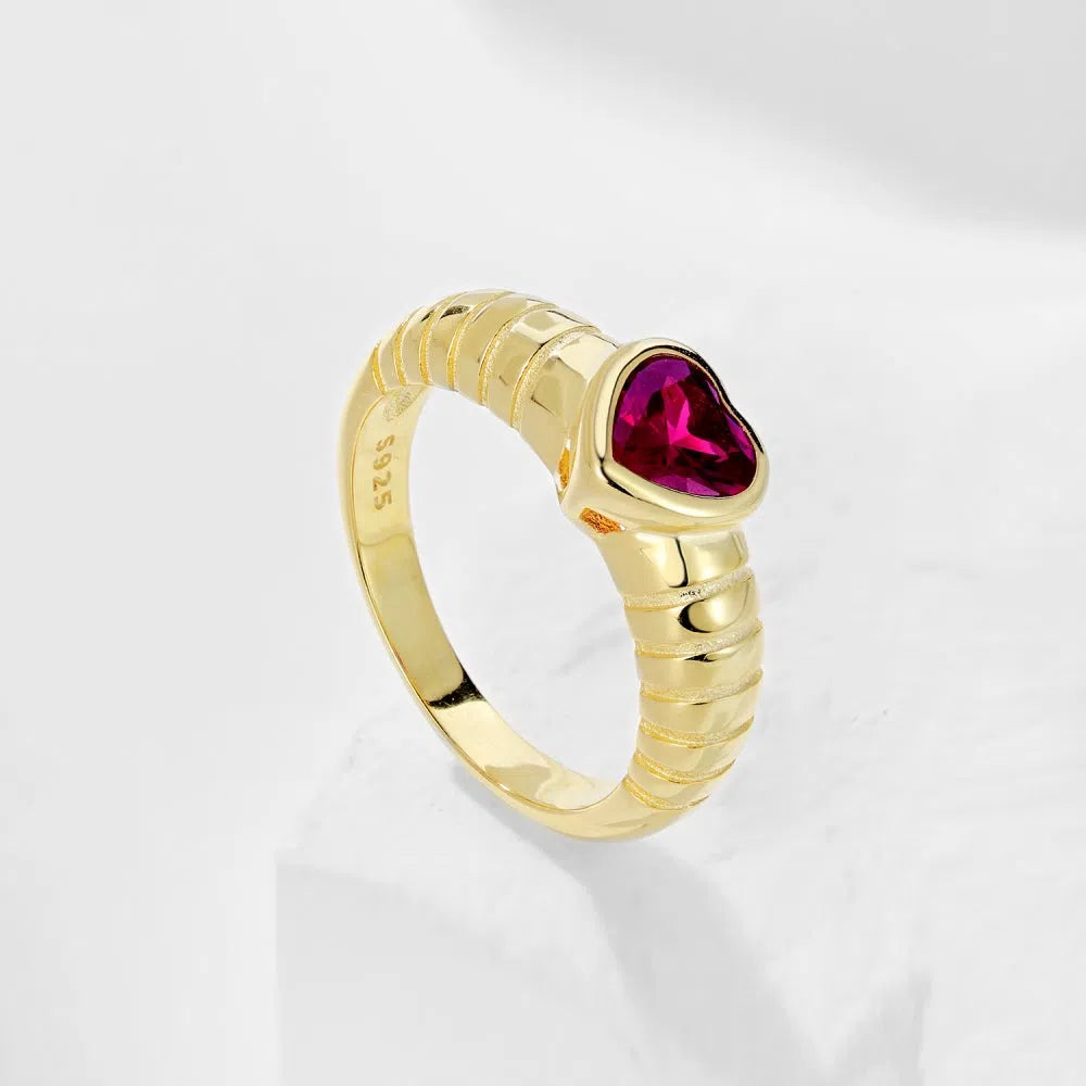 Elowen red cocktail ring-OrifineJewels