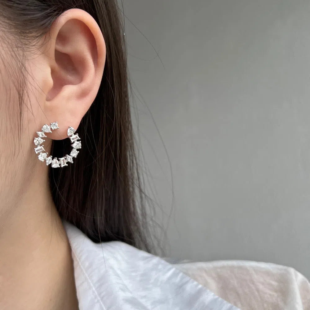 Eluna round clip earring-OrifineJewels