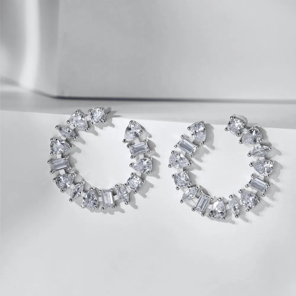 Eluna round clip earring-OrifineJewels