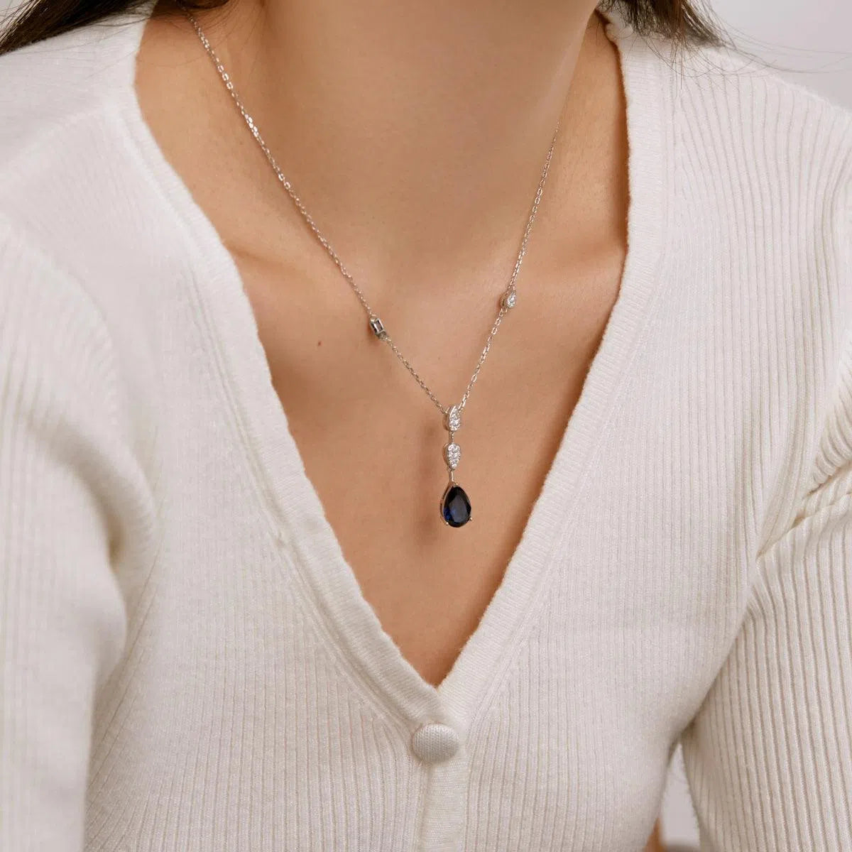 Elysara blue drop pendant-OrifineJewels