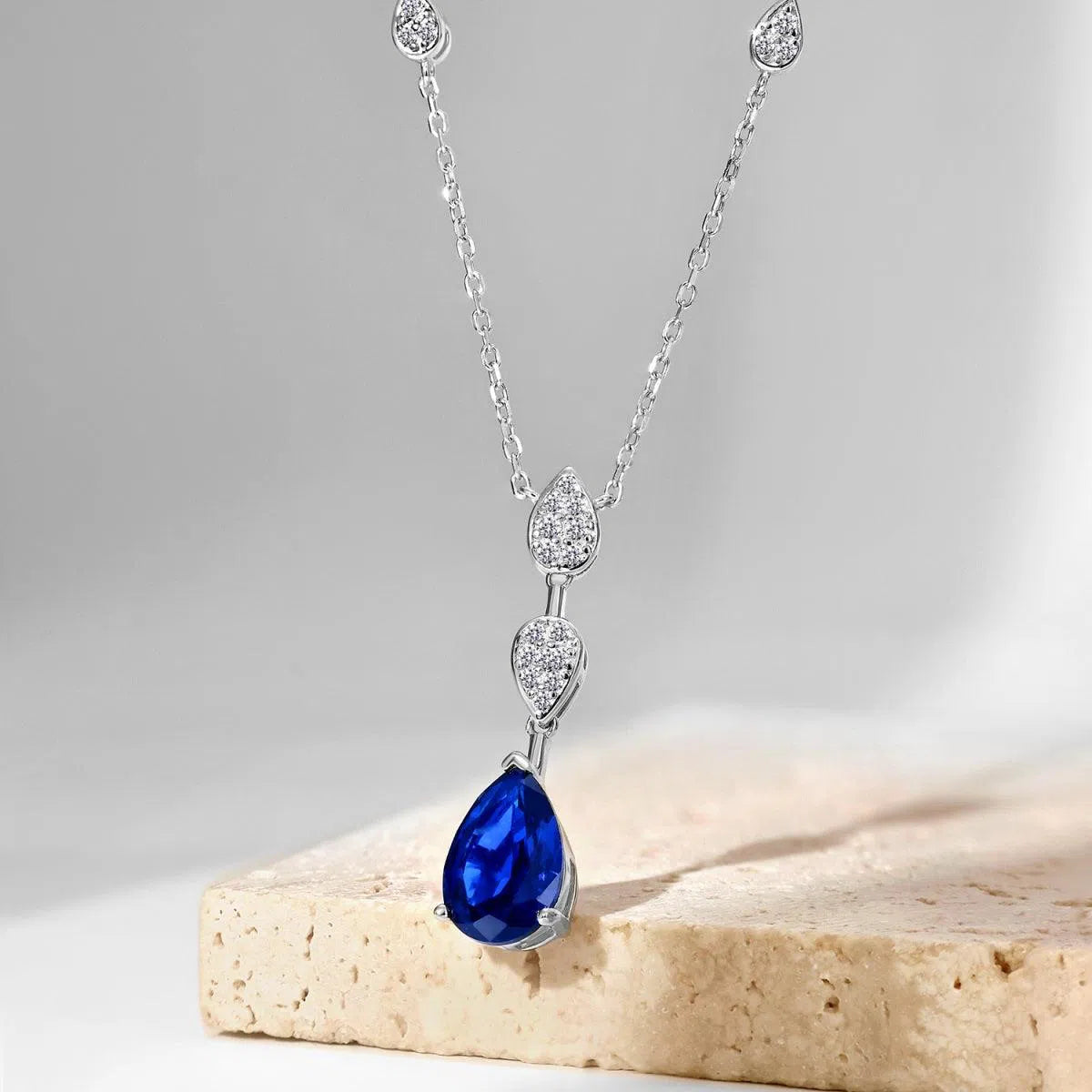 Elysara blue drop pendant-OrifineJewels