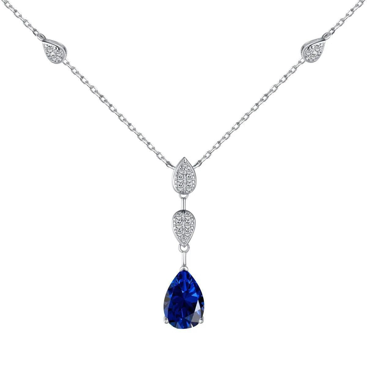 Elysara blue drop pendant-OrifineJewels