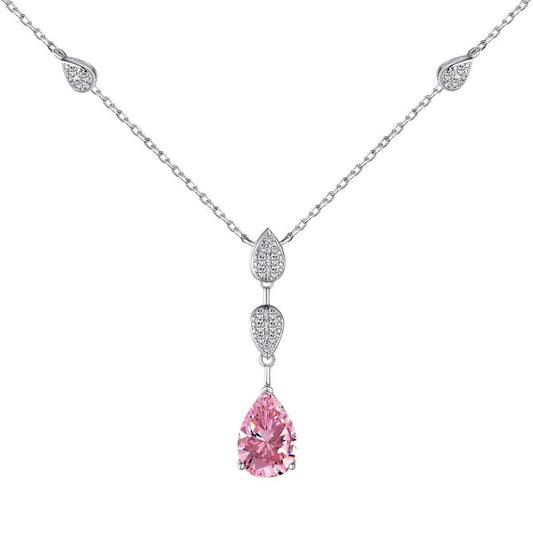 Elysara pink drop pendant-OrifineJewels