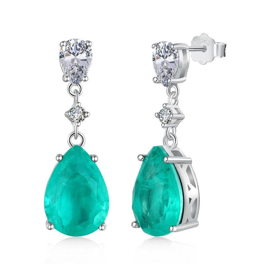 Elysara sea green drop earring-OrifineJewels