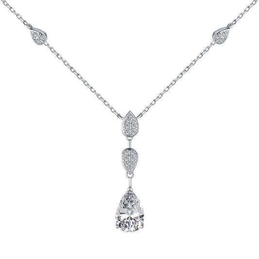 Elysara white drop pendant-OrifineJewels