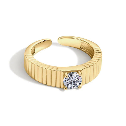 Elysia luxe adjustable ring-OrifineJewels