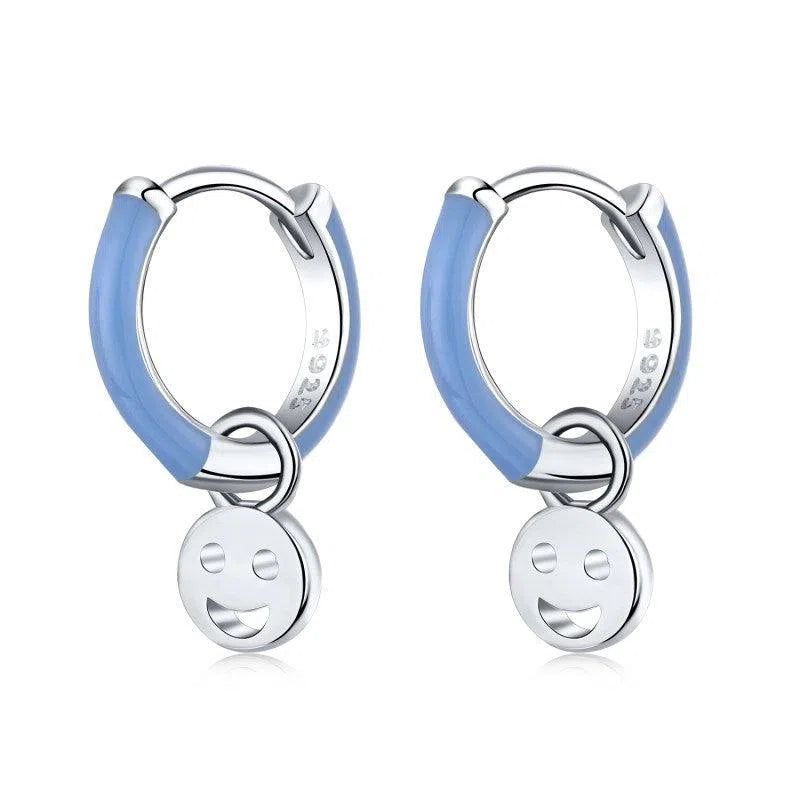 Enamel hoop earring-OrifineJewels