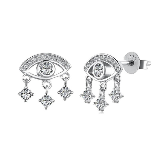 Ethereal evil eye earring-OrifineJewels