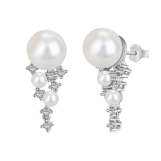 Ethiral pearl clip earring-OrifineJewels