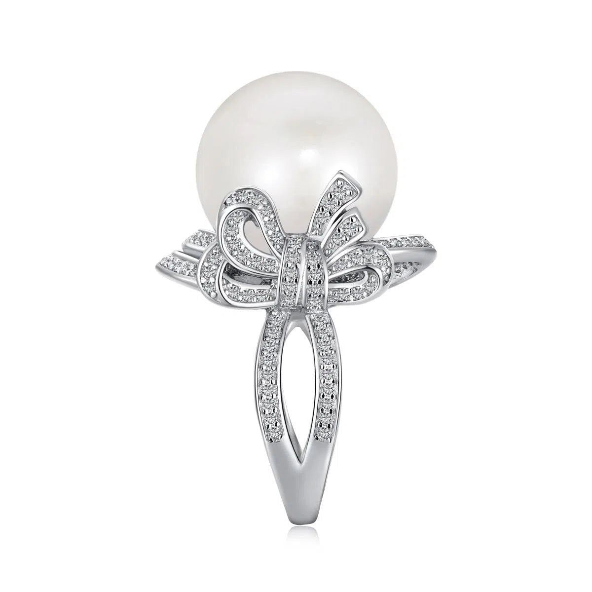 Ethiral pearl motif ring-OrifineJewels