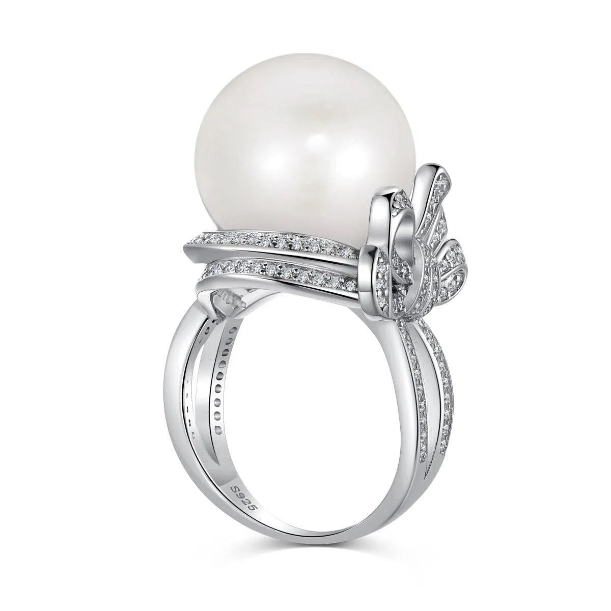 Ethiral pearl motif ring-OrifineJewels