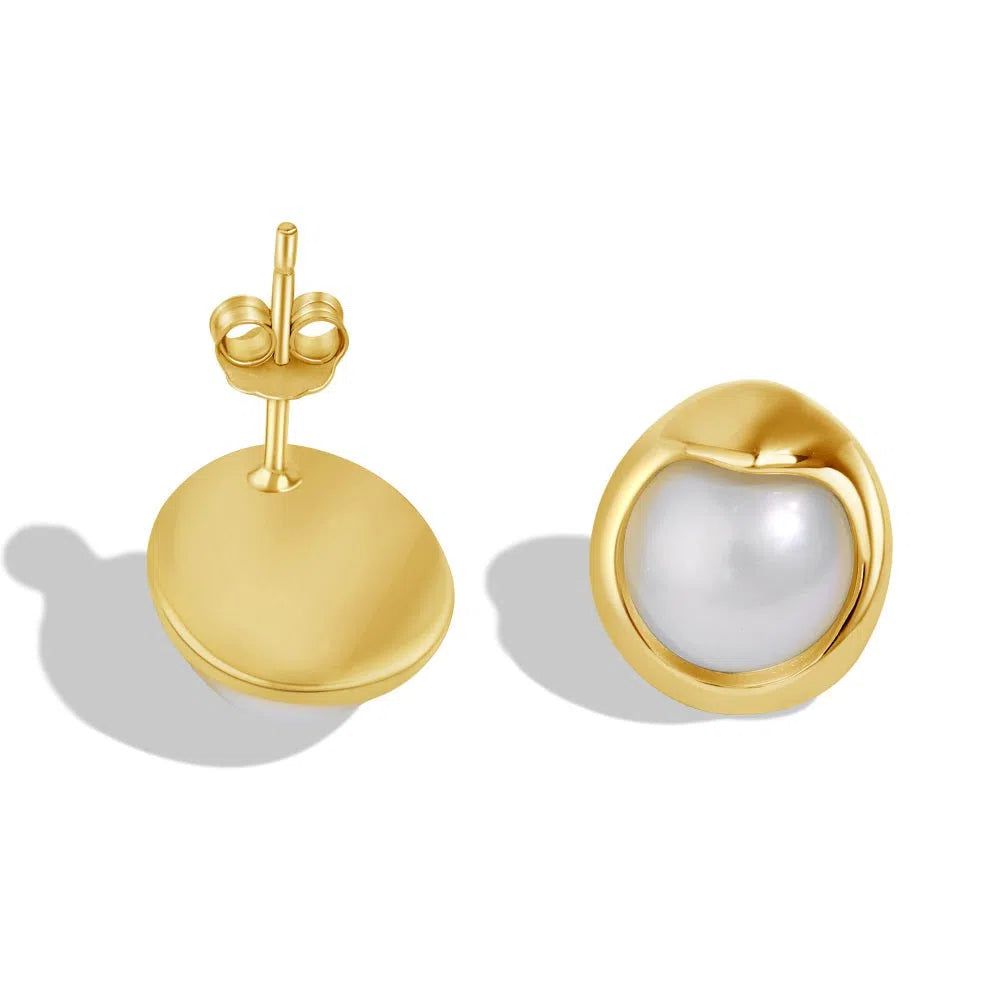 Ethiral pearl studs-OrifineJewels