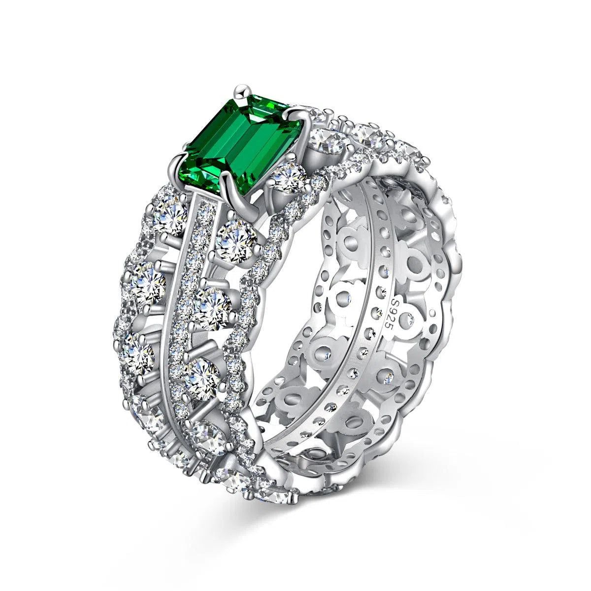 Ethyria green band ring-OrifineJewels