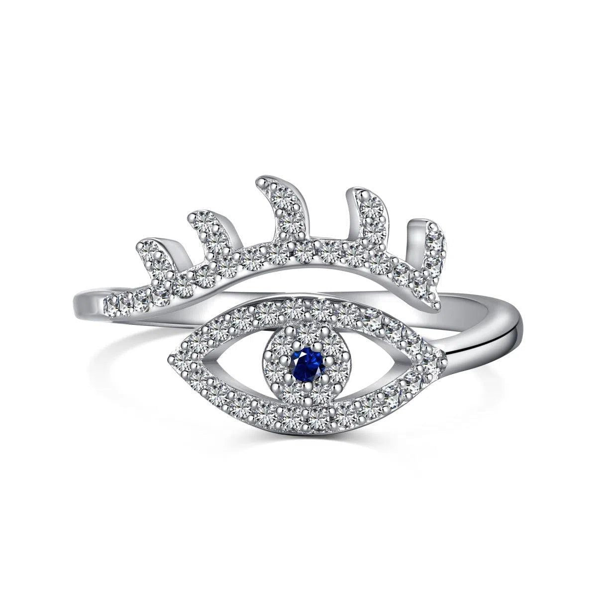 Evil eye band ring-OrifineJewels