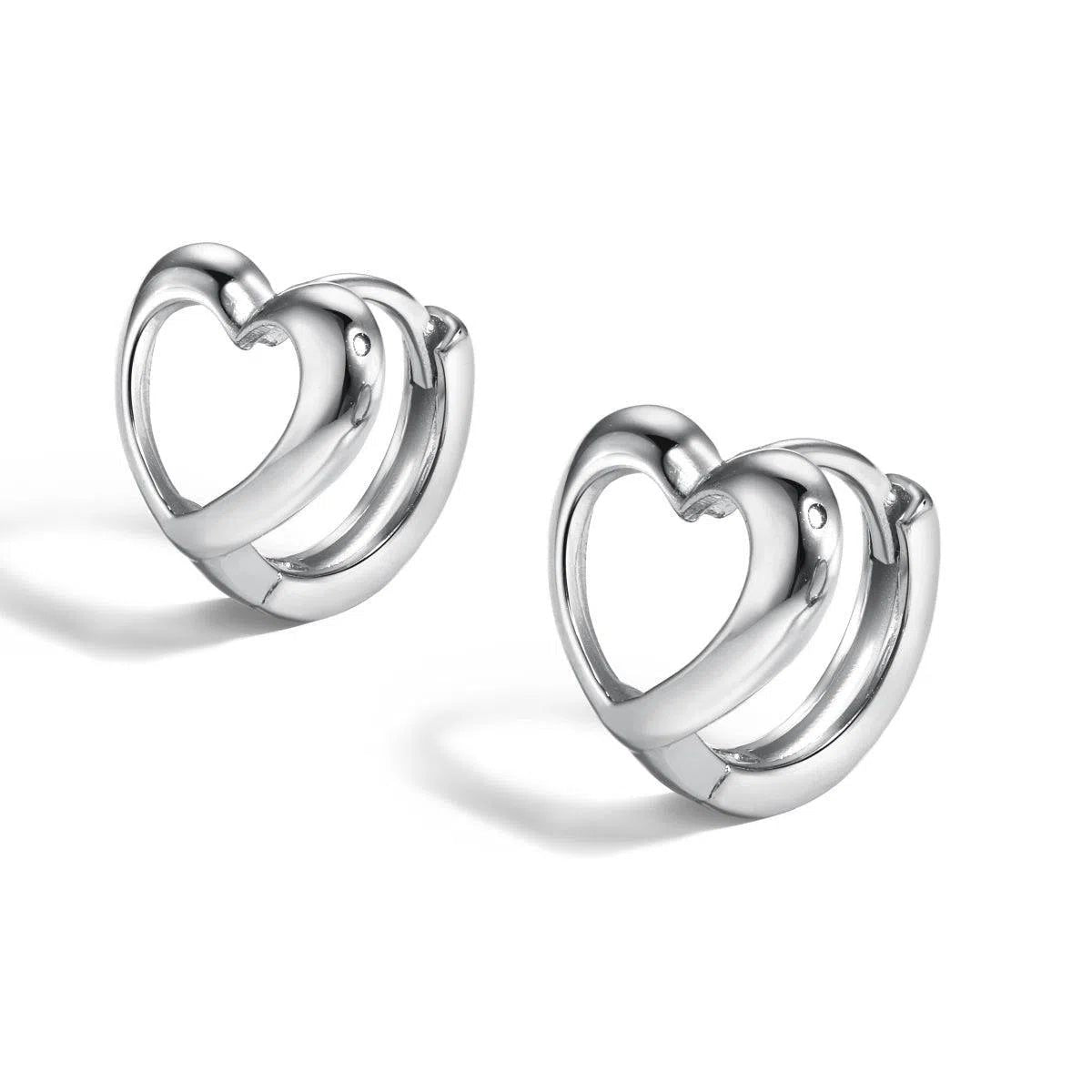 Hearts hoop earring-OrifineJewels