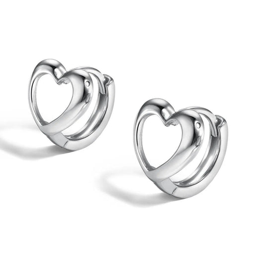 Hearts hoop earring-OrifineJewels